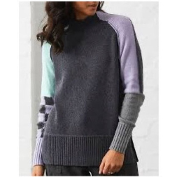 ZAKET & PLOVER Color Block Check Sweater - Picture 1 of 9